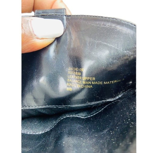 Mid Calf Leather Heel Ankle Boots Pull On Colin Stuart Black for Women's Size 8B - Picture 7 of 7